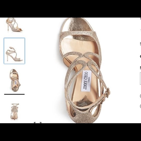 Jimmy Choo Champagne Ivette Sandal 85 Heel, Size: EU 39 (Approx. US 9) - Picture 10 of 12